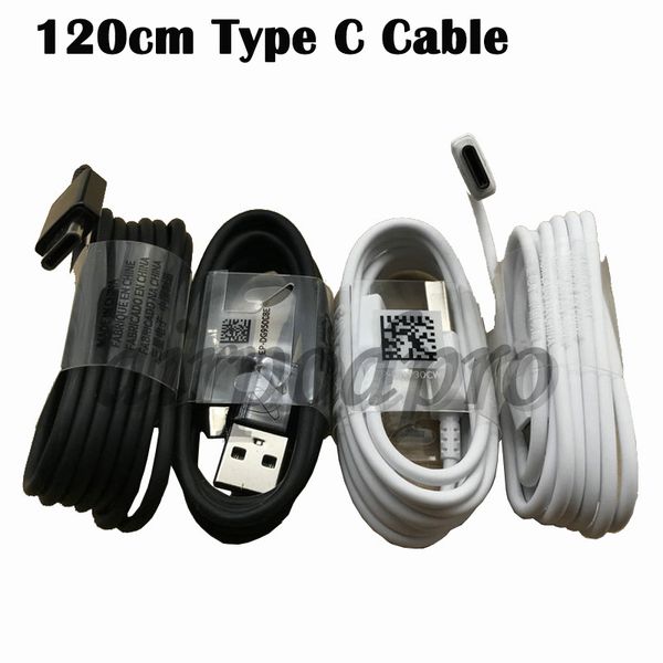 

100% genuine original s8 usb type-c 1.2m fast charing data sync cable for samsung s8 9 note 7 8 s10