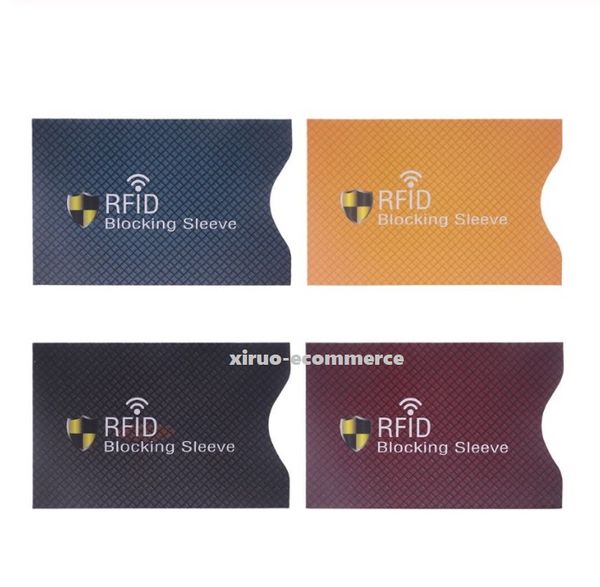 5.8*8.8 cm Carta più spessa Maniche con blocco RFID Protezione per carte di credito Maniche sicure Porta ID con blocco RFID Scudo a foglio Porta carte popolare