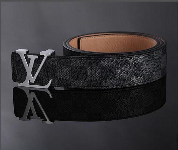 

2019 designer belt luxury double buckle men's belts luxury gold silver buckle genuine leather belts for men designer mens belt women, Black;brown