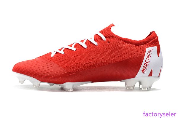 

red white original low soccer cleats mercurial superfly vi 360 elite fg outdoor mens soccer shoes