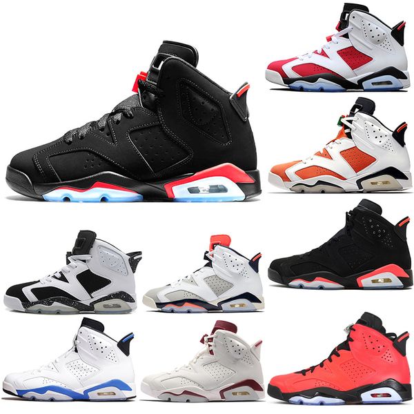 

new red 6 basketball shoes new 2019 6s men s women real man women hombre basket sneakers size 7-13