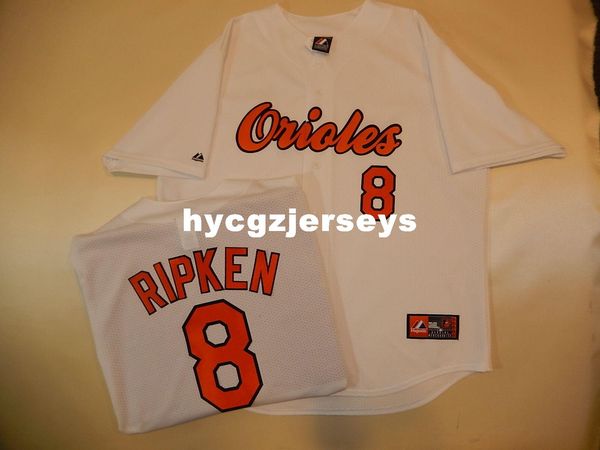 

baseball mens bo #8 cal ripken shirt jersey white new mens stitched jerseys big and tall size xs-6xl for sale, Black;blue