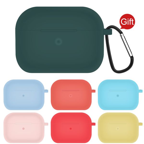 

оригинальные случаи жидкого силикона наушники для apple airpods pro 3 2019 крышка воздушного бобы 3 защиты нового airpods3 1: 1 funda брелок