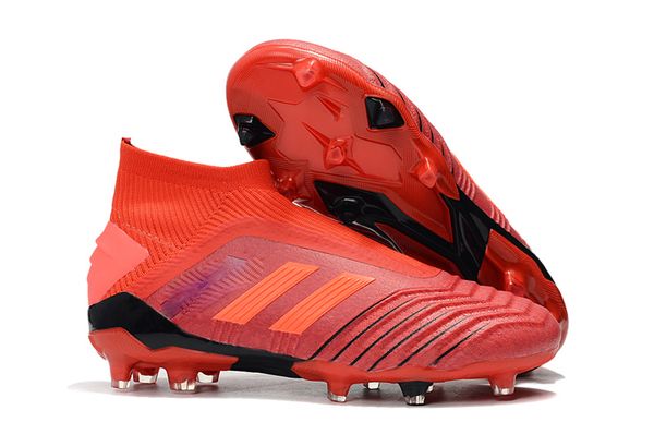 

trend predator 19+ 19.1 fg pp paul pogba 6s 6th anniversary golden mens boys soccer football shoes 19+x cleats boots size 39-45, Black