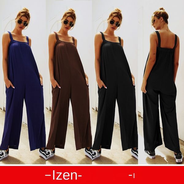 

женский дизайнерский слинг топ-трубка карман свободный нагрудник комбинезон, Gray