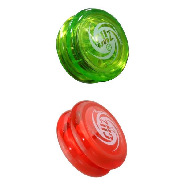 

plastic responsive d1 professional yoyo with string green & red color, pack of 2