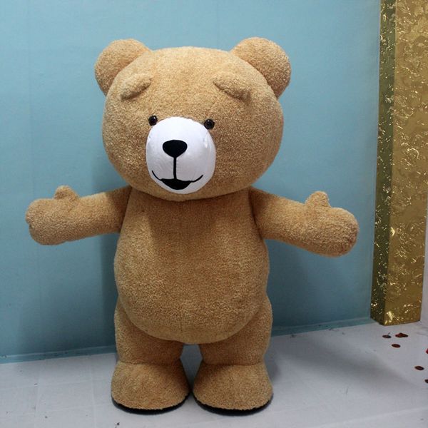 

2019 new mascot bear inflatable costume customize suitable for teddy bear mascot costume animal, Black;red