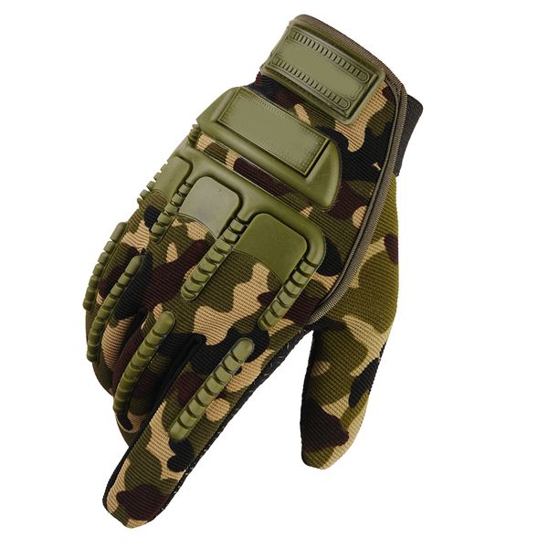

outdoor seal full finger gloves 2020 men and women climbing riding hiking tactical gloves breathable protective, Black