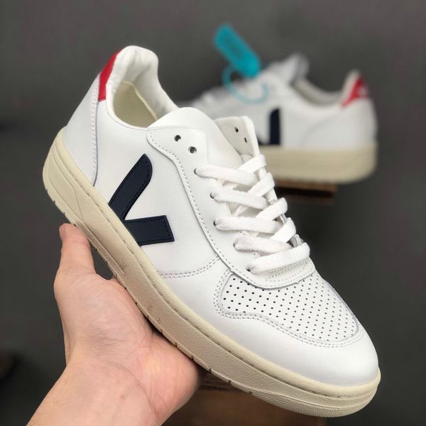 

2019 veja esplar extra sneakers leather casual v fashion shoes mens luxury schuhe sports running trainers white black red des chaussures