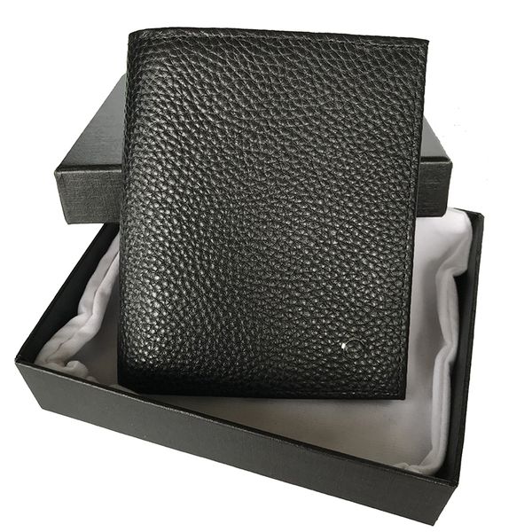 

luxury wallet german brand designer card holder men's wallet leather wallet business pocket coin cash clip 100% leather box, Red;black