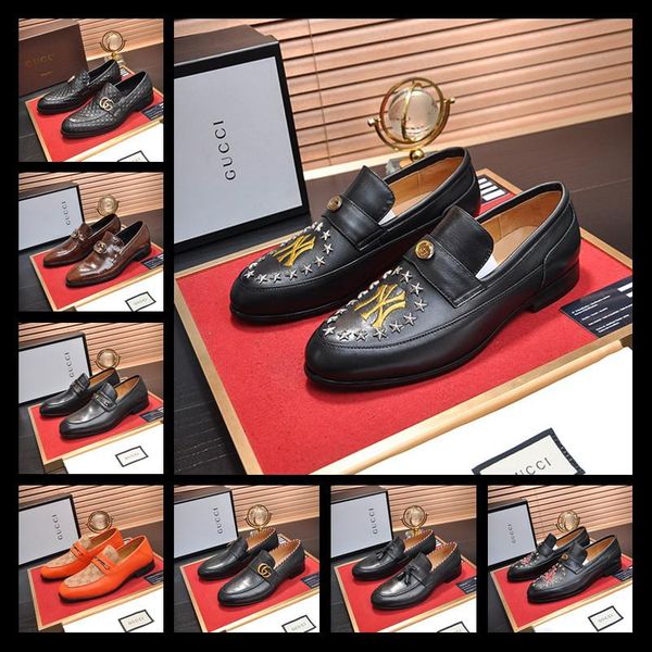 

a1 new handmade men genuine leather with bow wedding dress shoes men luxurious prom and banquet loafers plus size men's flats, Black