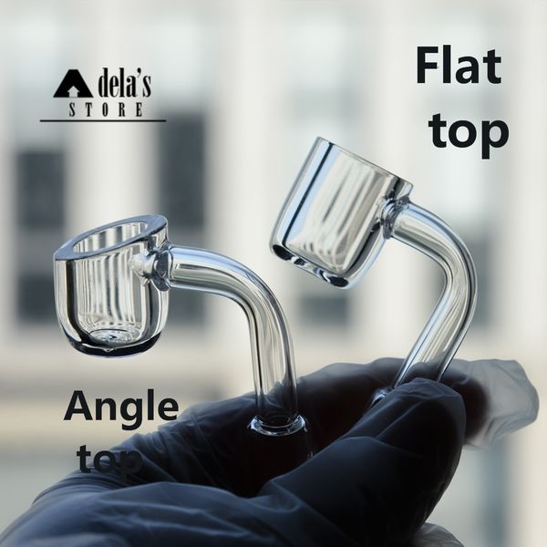 

4мм Кварц Banger Гвозди Flat Top OD 22mm XL Женский Мужской 10мм 14мм 18мм Domeless стекла Бонг водопроводная труба Dab Oil Rig 643