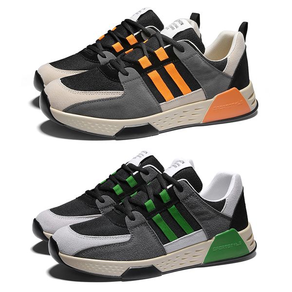 

fashion mens running shoes chaussures cool grey black orange blue breathable jogging walking trainers sneakers size 39-44 made in china, White;red