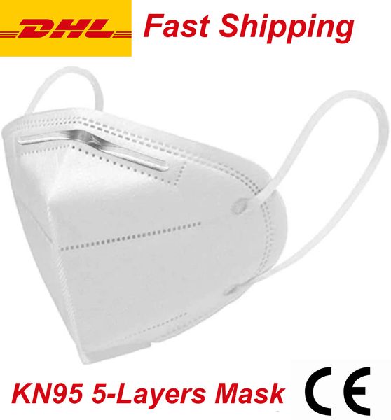 

ready stock]dhl shipping wholesale face mask kn95 mask 5-layer protective mouth cover masks anti-dust pm 2.5 filter dustproof