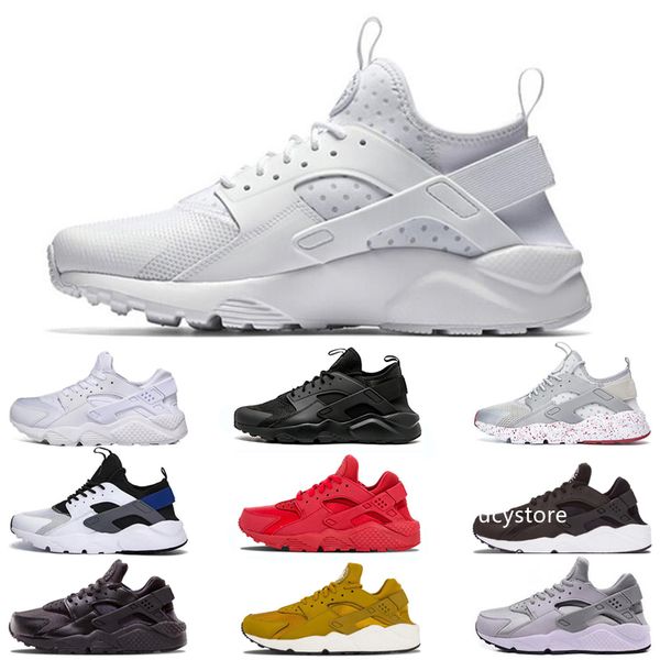 

huarache men women ultra running shoes triple black white grey gold breathable mens trainer classic sports sneakers outdoor shoes