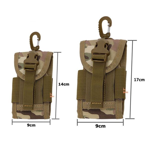 

outdoor bags travel kit 5.5 inch universal army tactical running bag for mobile phone hook cover pouch case high quality