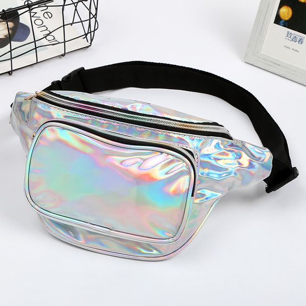 

holographic fanny pack hologram bum belt waist bag women fannypack waistbag heuptas bumbag marsupio donna waist belt pouch k001
