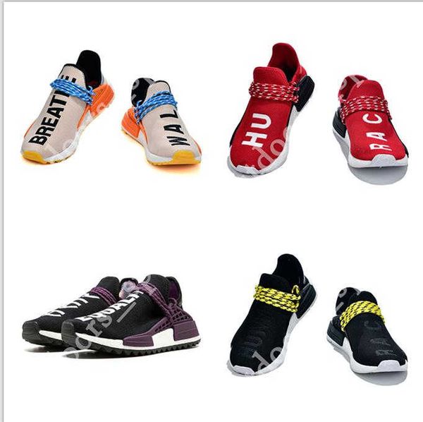 

new nmd human race mens running shoes pharrell williams bbc peace green plaid blue sport shoes women sneakers 36-45
