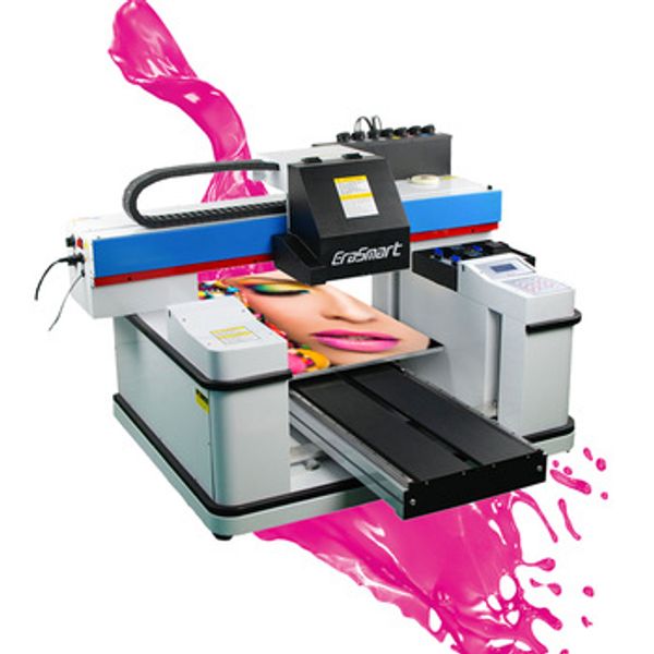 

erasmart 3 nozzel xp600 6060 size deskuv printer direct image printing machine