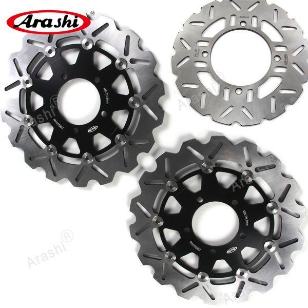 

arashi 1 set for kawasaki versys 1000 2012 2013 2014 cnc front rear brake disc disk rotors z750 z 750 abs 2007-2012