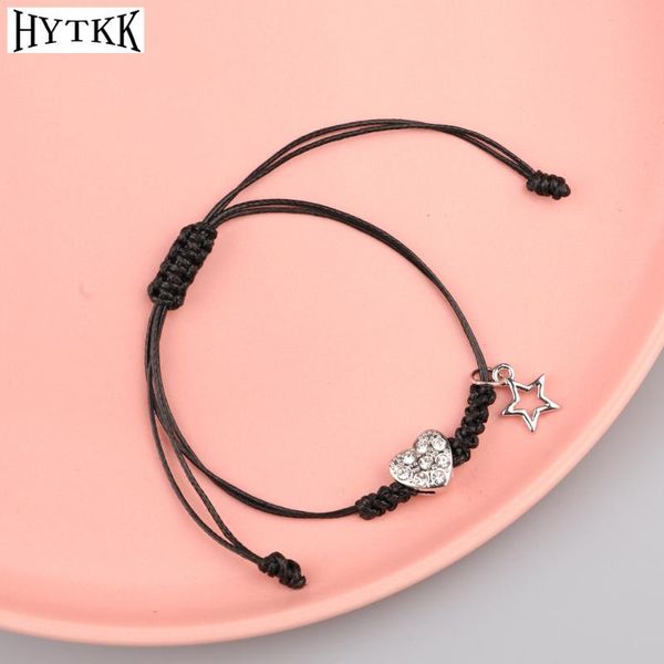 

bohemia bracelet string braiding couple bracelets for women wish jewelry bangles for women men handmade rope charm bracelet, Golden;silver