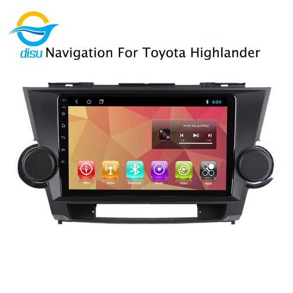 

car radio multimedia video player navigation gps android 8.1 9 inch support mirror link fortoyotahighlander 2009-2014 car dvd