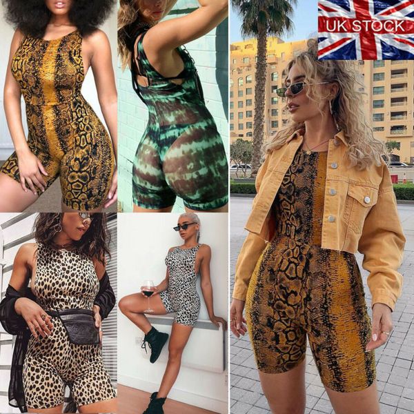 

women's jumpsuits & rompers uk women holiday mini playsuit ladies jumpsuit summer beach trousers size 6-14, Black;white