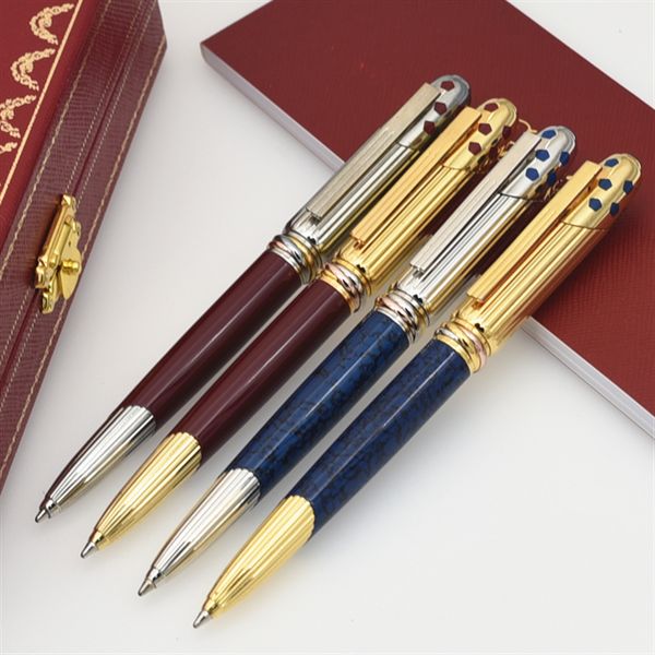 

new style luxury pen brand pens promotion price roller ball pen / ballpoint pens carties brand pen gift +give velvet bags, Blue;orange
