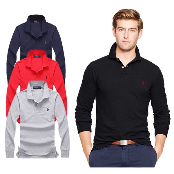 

Small hor e polo men ralph de igner t hirt for men embroidery hirt men clothing cotton brand long leeve hip hop polo hirt top tee