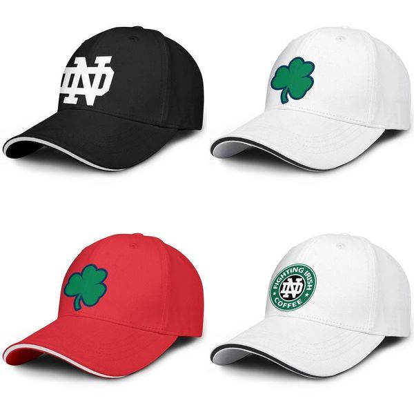 

notre dame fighting irish starbucks green truck driver adjustable sandwich hat design sports cute cap alternate logo football logo white, Blue;gray