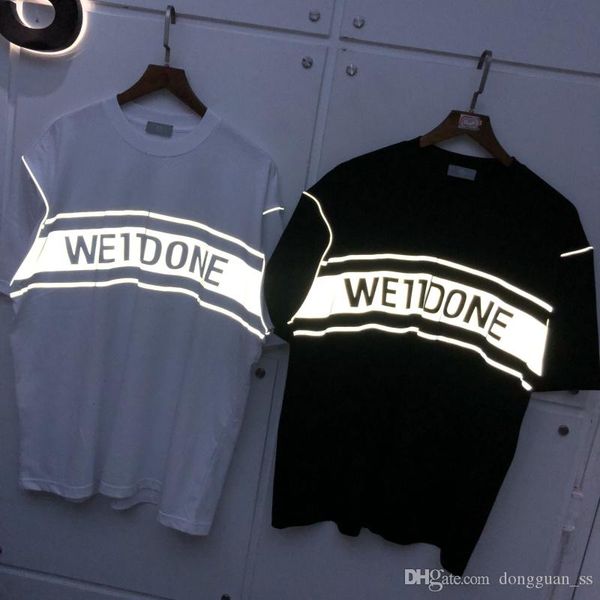 

white black m  xl oversized 3m reflective t-shirt men women quality tee