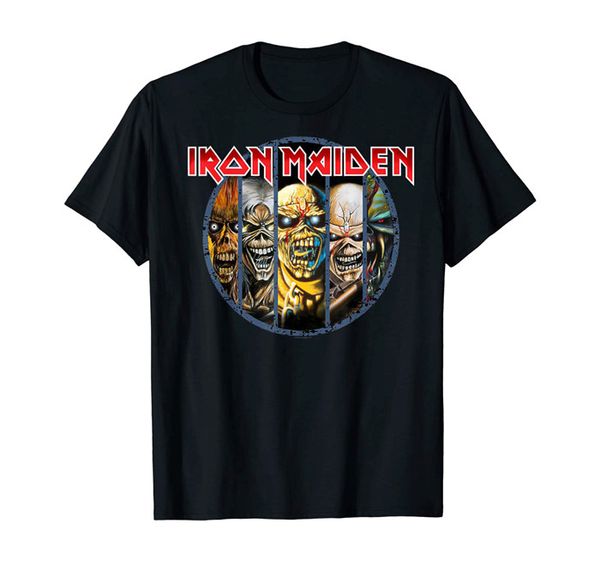 

iron maiden t shirt killers world tour 81 band логотип официальные мужские рубашки повседневные рубашки t01111, White