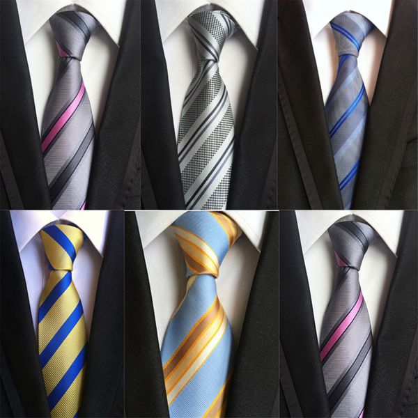 

51 модели cityraider brand new рэпп полосатый шаблон красный синий черный золотой фиолетовый шелковый галстук для мужчин галстук 3.15" для с, Blue;purple