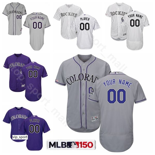 

baseball flexbase 28 nolan arenado jerseys 19 charlie blackmon 27 trevor story 20 ian desmond 1 garrett hampson 15 raimel tapia custom name, Blue;black