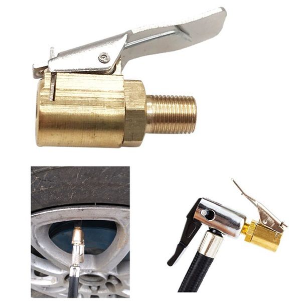 

8mm car tyre wheel tire air chuck inflator pump valve clip connector adapter