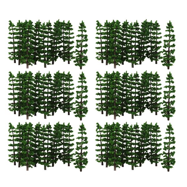

120 pack 90mm model tree -1/100 scale train railway scenery, architecture street park layouts supplies