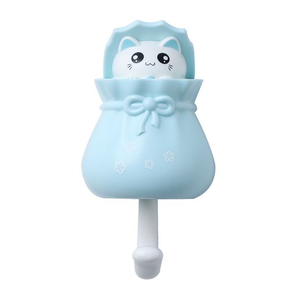 

abs cute door back kitchen no trace decorative key hook self adhesive cartoon cat clothes sundries wall mounted bedroom