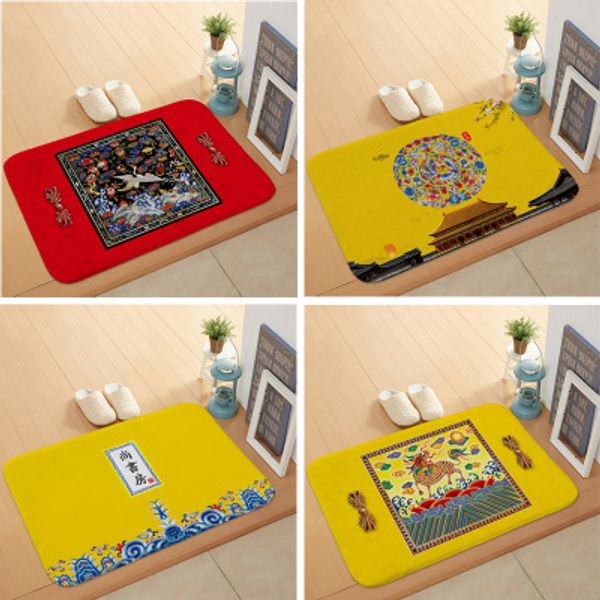 New Chinese Style Palace Floor Mats Palace Culture Entry Non Slip