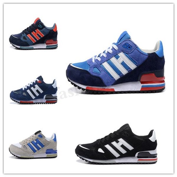

zx750 casual shoes designer sneakers zx 750 mens womens white red blue breathable athletic outdoor sports jogging walking shoes te01, Black