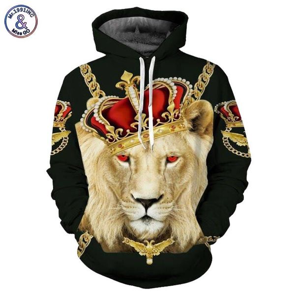 

hip hop lion king толстовки мужчины женщины unisex фуфайки 3d печати красочные блоки черепа с капюшоном высокого качества хип-хоп толстовки, Black