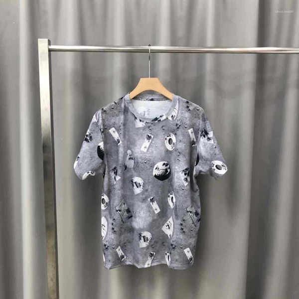 

apparel clothing couple clothing summer designer tshirts womens tees universe print crew neck short sleeve homme casual, White