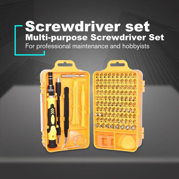 

115pcs precision multi-purpose screwdriver bit set for mobile phone computer pc repair disassemble part replacement tools