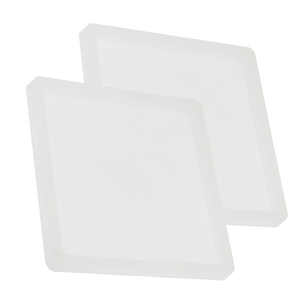 

2 pieces diy silicone pastry molds crafts accessories, rectangular shape