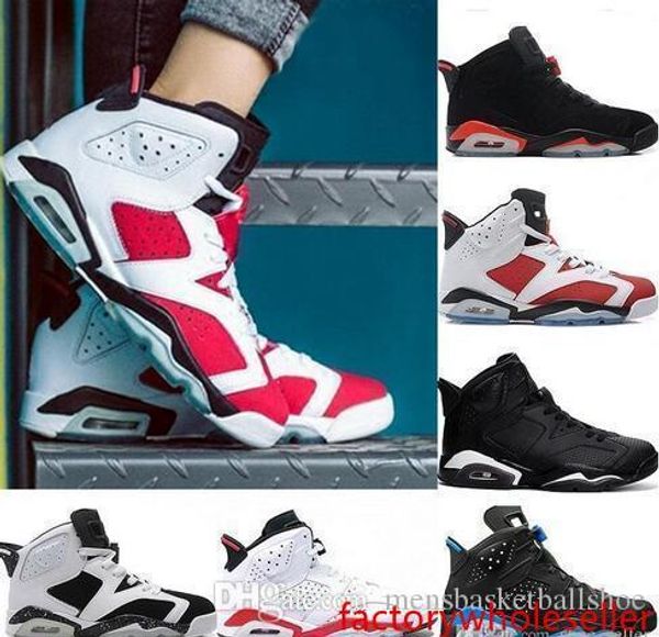 

carmine 6 basketball shoes classic 6s unc black blue white infrared low chrome women men sport sneakers red oreo alternate oreo black cat