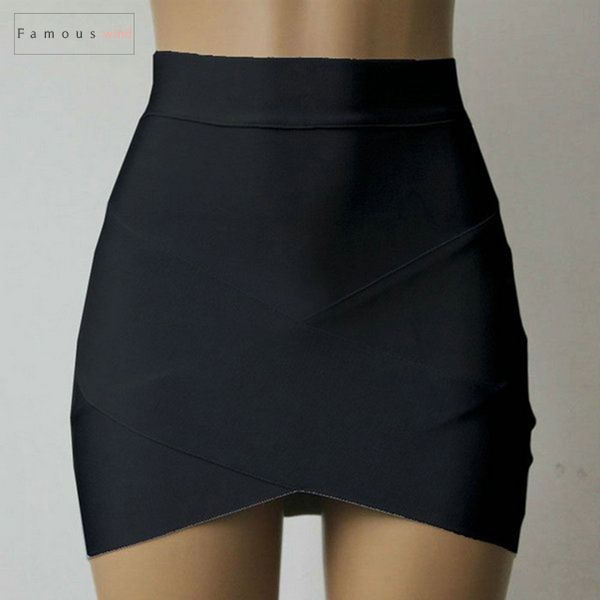 

skirt womens girls mini skirts cross female hem solid color irregular skirt fitted women clothes good quality, Black