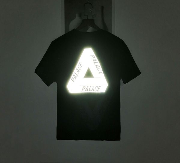 

palaces mens t shirt luxury mens designer luminous t shirt dhl basic logo luminous 20 summer tees cotton shorts, White;black