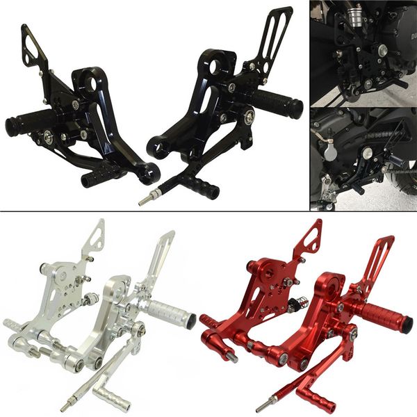 

racing adjustable rearset footrests driver foot rest pegs pedals rear set for 800 s2r 1000 s2 r s4r s4 s4 r