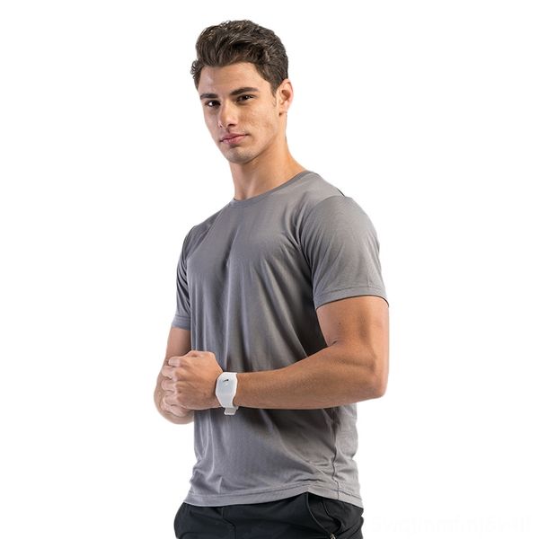 

goexplore t shirt men short sleeve quick dry breathable leisure sport cycling running yoga camping outdoor wear athletic & outdoor apparel h, Gray;blue