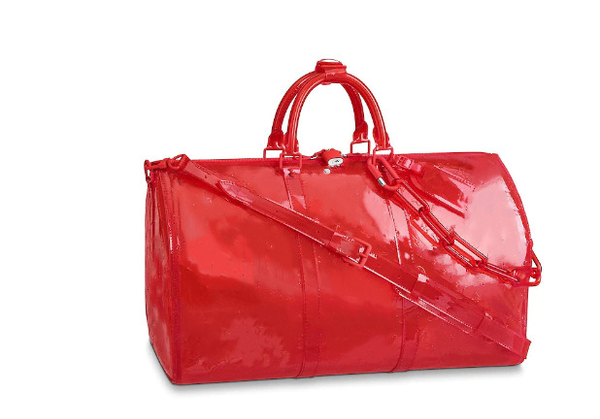 

2019 new pattern classic luxury laser flash pvc designer handbags keepall 50cm transparent duffle bag brilliant colour luggage tra1564271dc#