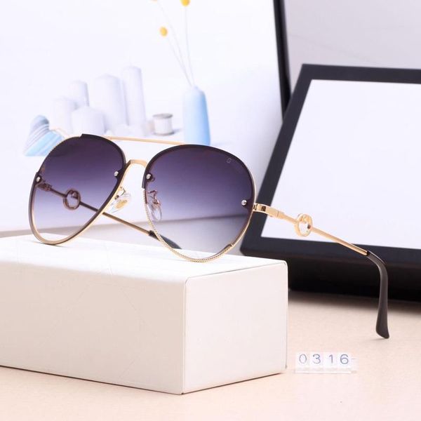 

police luxury fashion sunglasses women design brand pilot sunglasses metal farme gradient shades cutting lens goggles uv400 dmpry